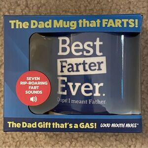 NIB Best Farter Ever mug with farting sound
